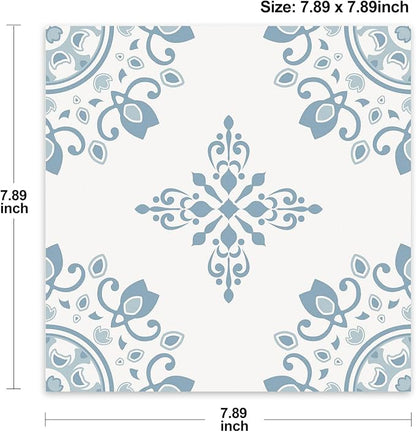 Peel & Stick Floor Tile Stickers, DIY Flooring for Kitchen, Dining Room, Bathrooms, Pet House and More, Self-Adhesive 8x8 inches,10 Pack (1640)