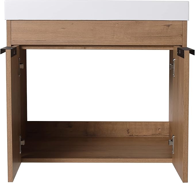 Malwee 24" Floating Bathroom Vanity with Sink, Rustic Bathroom Wall-Hung Vanity, Mordern Bath Sink Vanity Combo, Bathroom Cabinet Set with Ample Storage, (021)