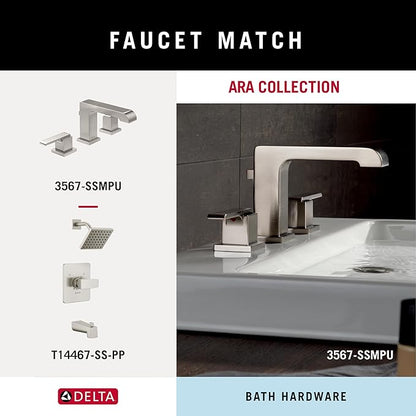 Delta 77518-SS Ara 18-in Wall Mount Towel Bar Bath Hardware Accessory in Stainless Steel