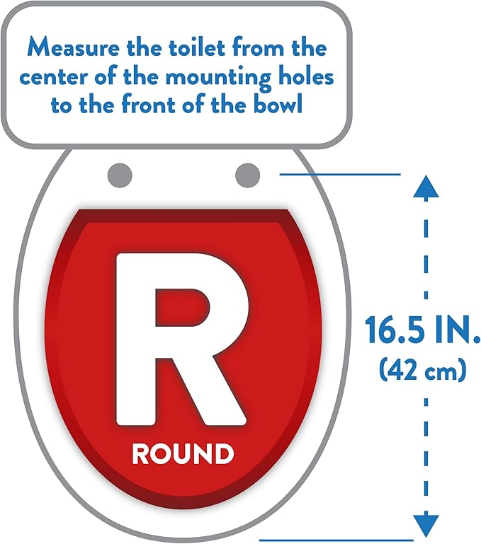 Clorox Round Scented Plastic Toilet Seat with Easy-Off Hinges
