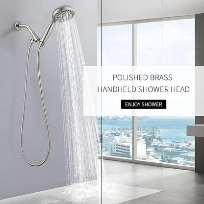 G-Promise High Pressure 6 Mode Hand Held Shower Head with Extra Long Hose | High Pressure, 6 Spray Mode, Easy Install, Adjustable Angle, Extra Long Hose, Modern Upgrade