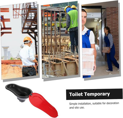 POPETPOP Portable Squatting Toilet Durable Temporary Toilet for Construction Sites Easy to Use Camping Toilet for Outdoor Needs Sturdy Design for Emergency Situations Lightweight