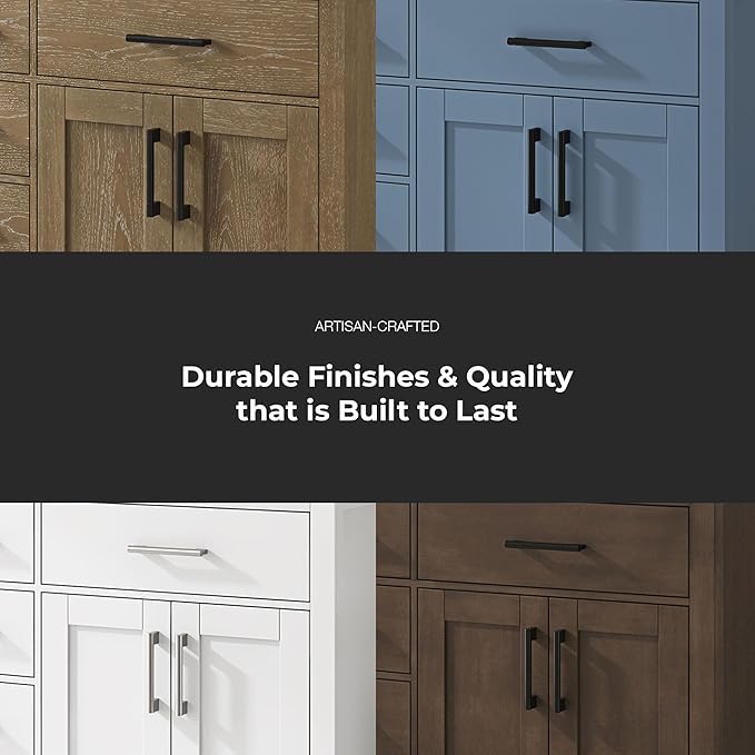 OVE Decors Bailey 60 in. Double Sink Freestanding Driftwood Oak Bathroom Vanity with White Quartz Top, Matching Backsplash and Power Bar