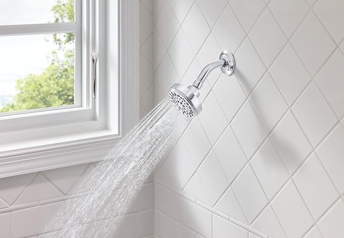Moen Ignite Chrome Five-function Shower Head With 2.5 GPM High-Pressure Spray, 20090 (Pack of 3)