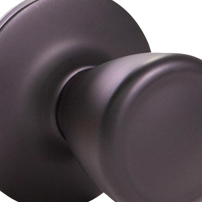 Design House 779249 Tulip Dummy Door Knob Matte Black