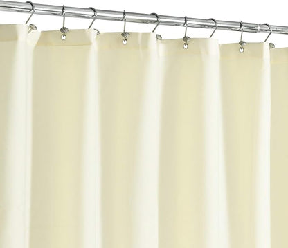 N&Y HOME Fabric Shower Curtain or Liner with Magnets - Cream Shower Curtain for Bathroom with Hotel Quality, Machine Washable - Sand, 72x72