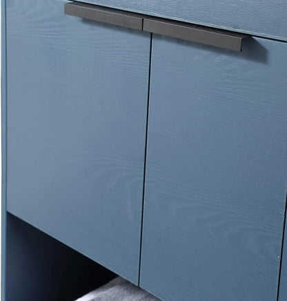Phoenix 24 Inch Bathroom Vanity with Sink – Modern Design, Soft-Close Doors, Storage Drawers, Durable Build – Navy Blue Vanity for Small Bathrooms (Full Assembly Required)
