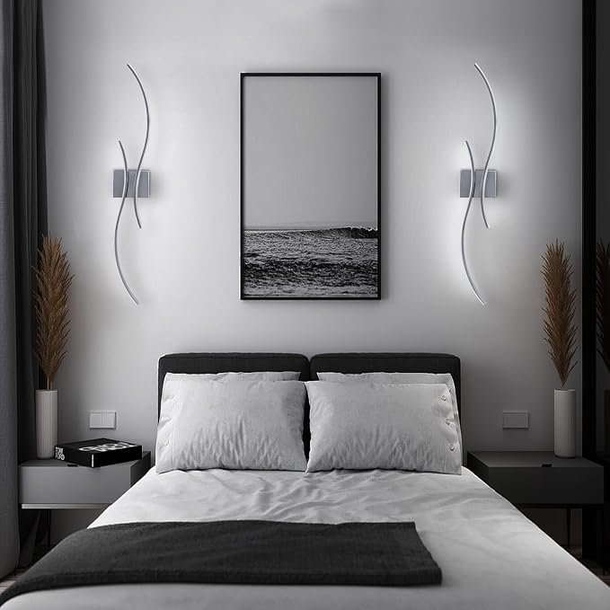 CANEOE Modern LED Wall Sconce, 39Inch LED Bathroom Vanity Light, 6000K Modern Wall Light Fixtures Indoor Wall Lamps for Living Room Hallway Sconces Lighting