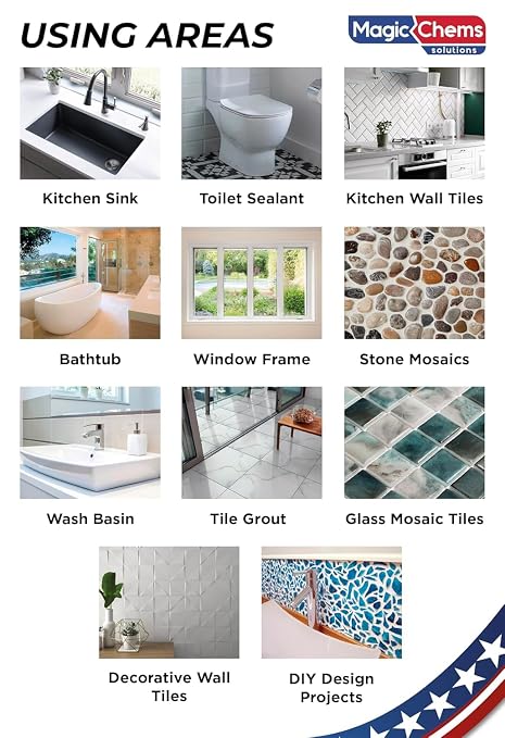 Tile Grout Repair, Black 8.8 oz/250gr. Fast Drying Grout Repair Kit, Grout Filler Tube Repair Kit, Tile Grout Paint, Grout Sealer Restore and Renew Bathroom Floor, Tile Gaps, Joints, Lines