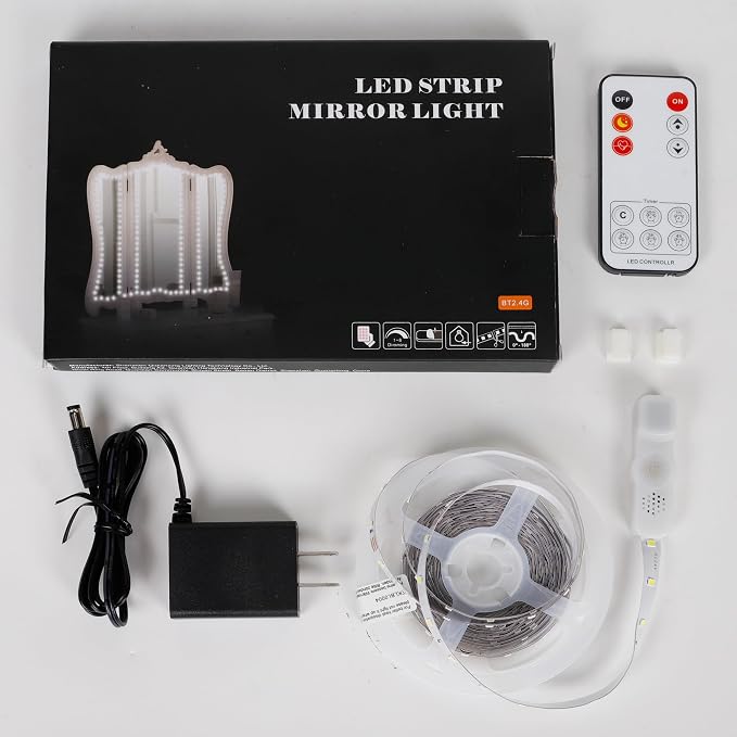Led Vanity Mirror Lights Kit, ViLSOM 13ft/4M 240 LEDs Make-up Vanity Mirror | Mirror Light for Vanity Makeup Table Set with Dimmer and Power Supply, Mirror not Included