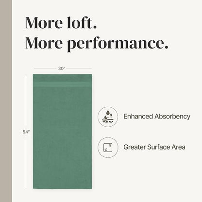 Modern Threads 4-Pack SpunLoft Bath Towel 30x54 - Eucalyptus