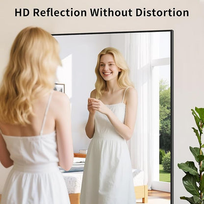 Koonmi Black Bathroom Mirror for Over Sink,Metal Framed 30"x48" Wall Mirror