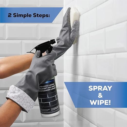 Grout Sealer (1 Qt): Professional-Grade Impregnator Sealant for Shower Tile Grout and Backsplash - Long-Lasting with Fast-Drying Formula