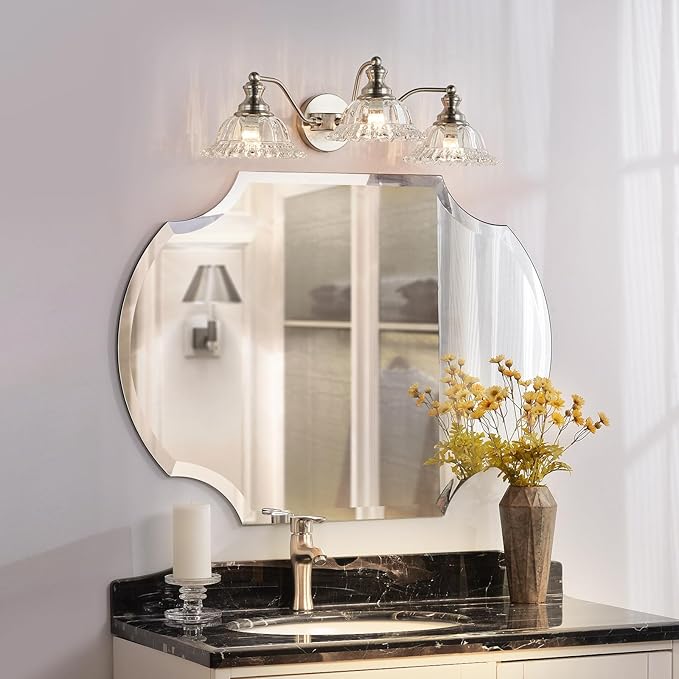 Brushed Nickel Bathroom Vanity Light Fixture 3 Light Vanity Lights for Bathroom Vanity Light Fixtures