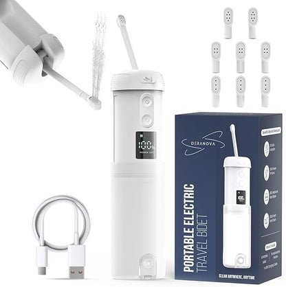 2026 Upgraded Portable Bidet For Travel - High Pressure Portable Travel Bidet for Men, Women - USB Rechargeable Electric Handheld Bidet Sprayer - Compact Personal Hygiene Cleaner for Camping