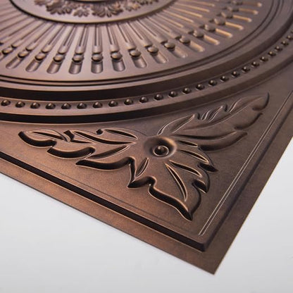 Art3d 12-Pack 2 x 2 ft Drop Ceiling Tiles for Interior Decor, Antique Copper