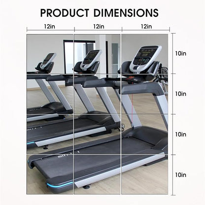 VASUHOME Glass Full Length Wall Mirror Tiles - [12 x10 Inch - 12PCS] HD Gym Mirrors for Home Gym, Full Body Long Mirror for Bedroom, Living Room, Door, Closet
