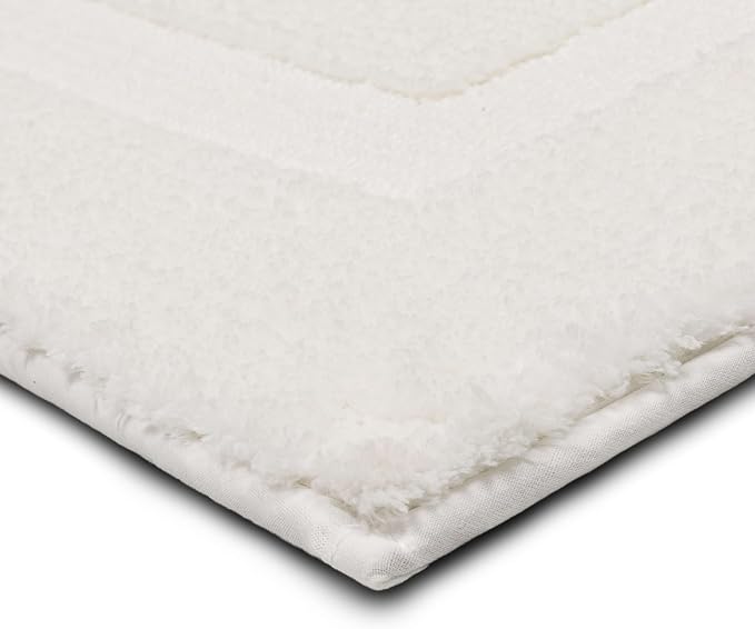 Mohawk Home Prestige Casual Solid White 2' X 3' 4" Bath Mat Perfect for Bathroom (Pack of 2)