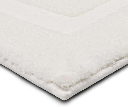 Mohawk Home Prestige Casual Solid White 2' X 3' 4" Bath Mat Perfect for Bathroom (Pack of 2)