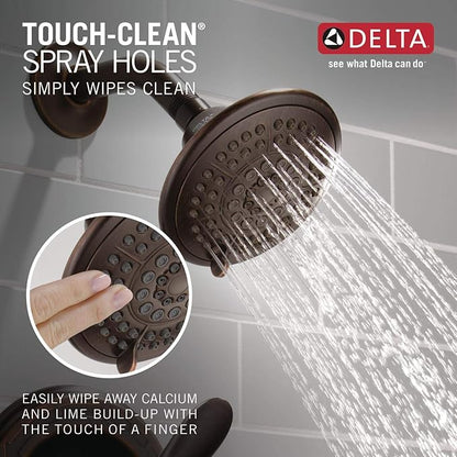 Delta Lahara 14 Series 5-Setting Shower Faucet Set, Oil Rubbed Bronze Shower Head and Handle Set, Valve Trim Kit, Venetian Bronze T14238-RB (Valve Not Included)