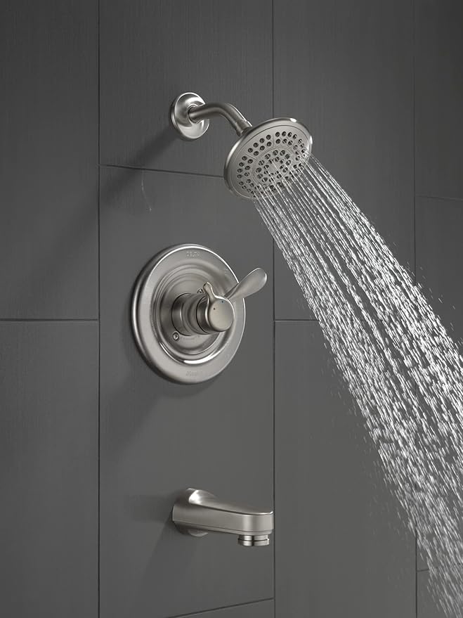 DELTA FAUCET T17430-SS Classic Tub & Shower, 5.00 x 7.50 x 5.00 inches, Stainless