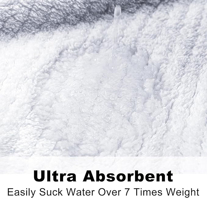 Men's Shawl Collar Bathrobe, Soft Long Towel Robe for Men - Super Absorbent Quick Dry yet Warm