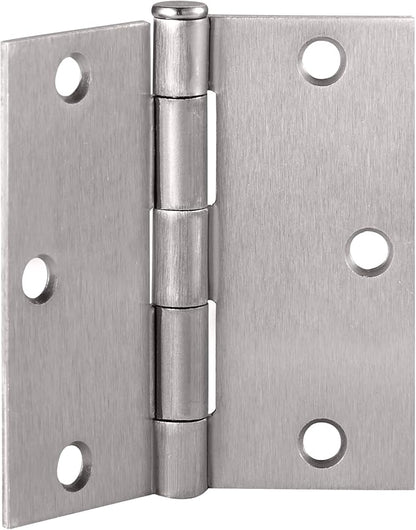 Design House 3-Pack 3.5-Inch x 3.5-Inch Interior Door Hinges with Square Corners, Satin Nickel, Heavy Duty Steel Construction, Left- or Right-Handed – Design House, 181479