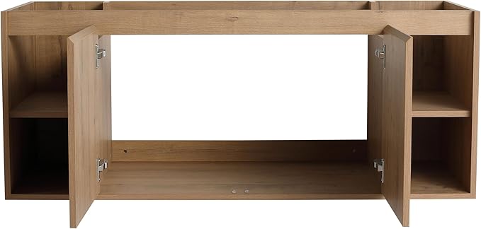 48 Inch Bathroom Vanity Without Sink Top,48" Floating Bathroom Vanity No Sink Top,Modern Floating Vanity Cabinet for Bathroom,Wall Mounted Plywood Vanity Cabinet,Brown