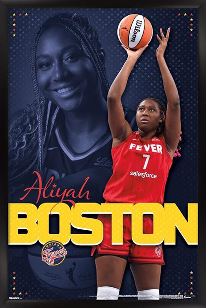 Trends International WNBA Indiana Fever - Aliyah Boston 25 Wall Poster, 22.4L x 14.7W, Black Framed Version