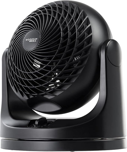 IRIS USA WOOZOO Medium Desk Fan, Oscillating, 112° Tilt, Dorm Office, Black | 36ft Max Air Distance, 244ft² Coverage, 112° Adjustable Vertical Tilt, 29db