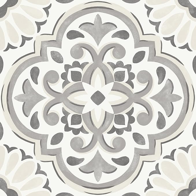 FloorPops Gray Massimo Peel & Stick Floor Tiles, FP3988