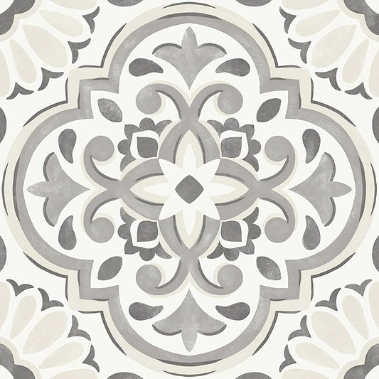FloorPops Gray Massimo Peel & Stick Floor Tiles, FP3988