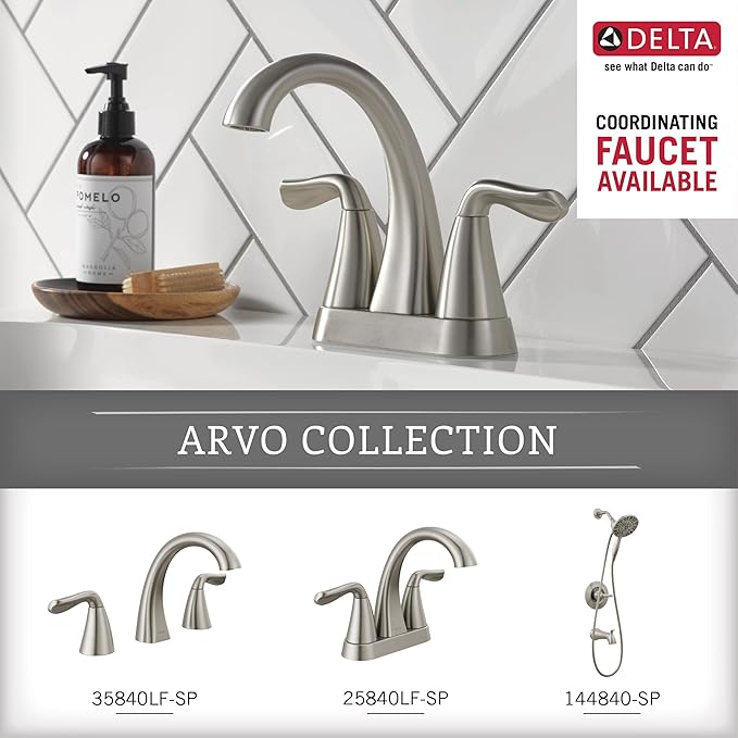 Delta ARV35-DN Arvo Double Towel Hook Bath Hardware Accessory in Brushed Nickel (Pack of 10)