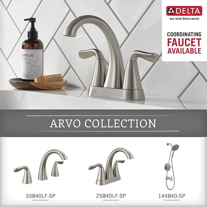 Delta ARV35-DN Arvo Double Towel Hook Bath Hardware Accessory in Brushed Nickel (Pack of 10)