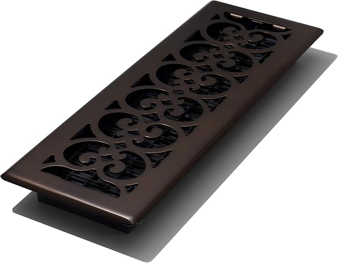 Decor Grates SPH414-RB Floor Register, 4x14, Rubbed Bronze Finish