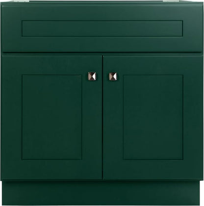 Design House Brookings Bathroom Vanity, 30", Hunt Club | Adjustable Hinges, Freestanding, Contemporary/Modern, Wood, Bath, 215434