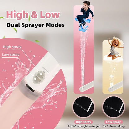 Hibbent Portable Bidet for Travel, High Pressure Handheld Electric Sprayer, Rechargeable Travel Bidet for Women & Men, Personal Hygiene Cleaning, Soothing Postpartum Care, Pink