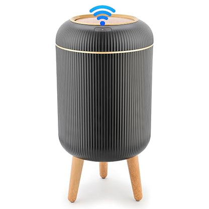 Pukomc Smart Sensor Wastebasket, Convenient and Hygienic Easy to Use | Technology Sensor Waterproof Wastebasket Plastic Trash Can for Kitchen, Bathroom, Bedroom, Living Room, Office and Outdoor