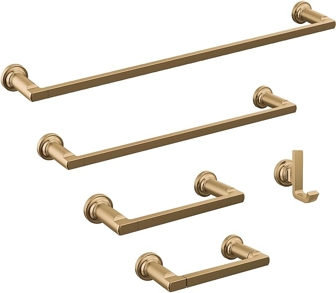 Delta Tetra (1-Pack) 18'' Towel Rack for Bathroom Champagne Bronze Towel Bar for Bathroom Wall Towel Holder Rod Wall Mounted 78918-CZ