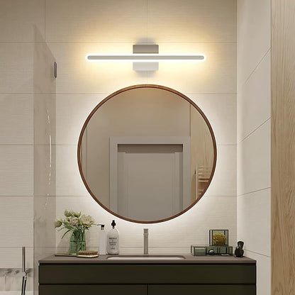 Brushed Nickel Vanity Lights for Bathroom, 5CCT Dimmable Vanity Light Bar | Above Mirror Makeup Mirror Light, Modern Bathroom Lighting Fixtures 23.6 inch 20W