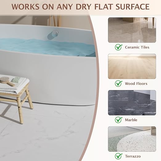 Peel and Stick Floor Tile, 20 PCS 12" x 12" Waterproof Marble Texture Luxury Vinyl Tiles, Easy DIY Self Adhesive Vinyl Flooring for Bathroom, Kitchen, Living Room, White Vein Marble
