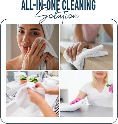 DAN RIVER 12 Pack Cotton Wash Cloths Set for Showering [12x12] Assortment 2 | Lighter Weight, Quick to Dry, Super Soft & Absorbent Face Towels, Hotel Quality, Perfect for Bathroom, Gym, Spa