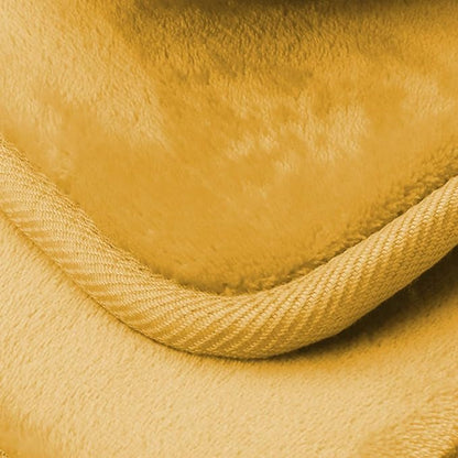Clara Clark Bathroom Rug Set, 3 Piece Velvet Memory Foam Bath Mats with Non-Slip PVC Backing, Gold