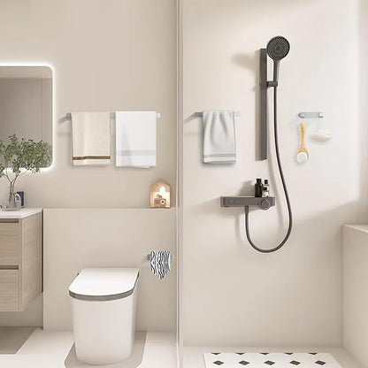 YACVCL 4-Piece Bathroom Hardware Set Brushed Nickel Towel Bar Set Premium Stainless Steel Bath Towel Holder Sets Towel Racks Wall Mounted