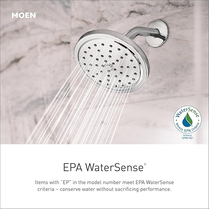 Moen Envi Chrome Eco-Performance Handheld Shower with 30" Slide Bar, 3863EP