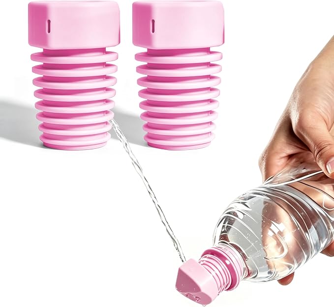 2 Pack Portable Bidet Nozzle for Toilet, Upside Down Peri Bottle, Handheld Travel Bidet Sprayer, Camping Essentials Backpacking Gear for Outdoor Hiking RV Travel
