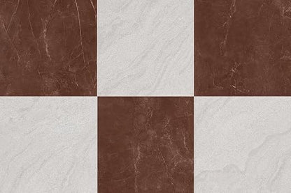Peel and Stick Floor Tiles | 30 Sq.Ft Light Red Marble | Matte Finish / Recycleable / Anti-slip / Surface Coated /1.5mm Thick /12 by 12 Inches / Indoor Area / Easy to Clean /