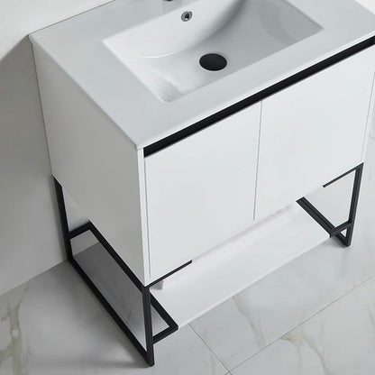 30 Inch Bathroom Vanity with Sink - Modern Knob Free Design, Elegant Space-Saving Solution for Your Bathroom - Durable, Bathroom Vanities for a Contemporary Look - Urbania Collection