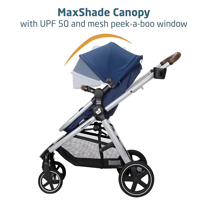 Maxi-Cosi Zelia 2 Luxe 5-in-1 Modular Travel System, New Hope Navy