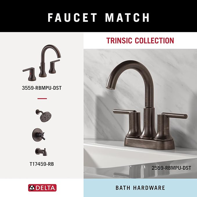 Delta 75930-RB Trinsic 30 in. Wall Mount Towel Bar Bath Hardware Accessory in Venetian Bronze